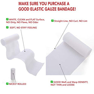 Hospora Medical Elastic Cotton Conforming Gauze Roll, 4 Inches, Individual Pack, First Aid Rolled Gauze , 24 Pack - Best Services Horseback riding lessons and horse supplies near San Diego, CA