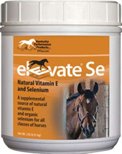 Kentucky Performance Prod Elevate Se Natural Vitamin E and Selenium Powder for Horses, 2 Pound Container - Best Services Horseback riding lessons and horse supplies near San Diego, CA