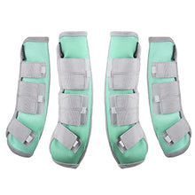 Harrison Howard Horse Fly Boots Leg Guards Fly Boots Protection Set of 4 Aqua Large Full Size - Best Services Horseback riding lessons and horse supplies near San Diego, CA