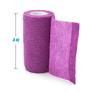 LotFancy Vet Wrap, 4 Inch x 5 Yards, 10 Pack Self Adhesive Bandage Wrap, Non-Woven Cohesive Bandage, First Aid Tape for Horses Dogs Cats Elbow Ankle, Assorted Color - Best Services Horseback riding lessons and horse supplies near San Diego, CA