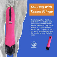 Harrison Howard Horse Tail Bag with Fringe-Fuchsia Pink - Best Services Horseback riding lessons and horse supplies near San Diego, CA