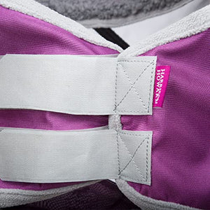 Harrison Howard CareMaster Pro Luminous Horse Fly Mask Standard with Ears UV Protection for Horse Amethyst Full Size - Best Services Horseback riding lessons and horse supplies near San Diego, CA
