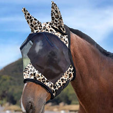 Harrison Howard LumiVista Horse Fly Mask Standard with Ears UV Protection for Horse Leopard Print XL Extra Full - Best Services Horseback riding lessons and horse supplies near San Diego, CA