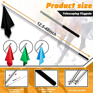 Equestrian Training Flag 4 Pieces Equestrian Training Equipment Equestrian Nylon Flag without Flagpole - Best Services Horseback riding lessons and horse supplies near San Diego, CA