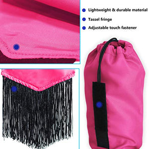 Harrison Howard Horse Tail Bag with Fringe-Fuchsia Pink - Best Services Horseback riding lessons and horse supplies near San Diego, CA