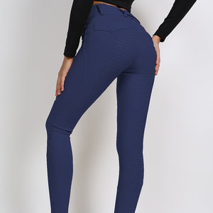 Black Full Seat Silicone Equestrian Breeches Anti-pilling Navy Horse Riding Tights Women Reithose Riding Pant Equestrian Clothes - Best Services Horseback riding lessons and horse supplies near San Diego, CA