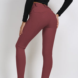 Black Full Seat Silicone Equestrian Breeches Anti-pilling Navy Horse Riding Tights Women Reithose Riding Pant Equestrian Clothes - Best Services Horseback riding lessons and horse supplies near San Diego, CA