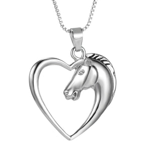 Fashion Cute Animal Horse Pendant Necklace For Women Dainty Silver Color Chain Clothing Costume Jewelry Accessories Wholesale - Best Services Horseback riding lessons and horse supplies near San Diego, CA