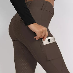 Black Full Seat Silicone Equestrian Breeches Anti-pilling Navy Horse Riding Tights Women Reithose Riding Pant Equestrian Clothes - Best Services Horseback riding lessons and horse supplies near San Diego, CA