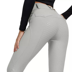 Black Full Seat Silicone Equestrian Breeches Anti-pilling Navy Horse Riding Tights Women Reithose Riding Pant Equestrian Clothes - Best Services Horseback riding lessons and horse supplies near San Diego, CA