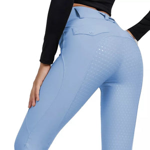 Black Full Seat Silicone Equestrian Breeches Anti-pilling Navy Horse Riding Tights Women Reithose Riding Pant Equestrian Clothes - Best Services Horseback riding lessons and horse supplies near San Diego, CA