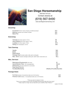 Services for Local Horse Owners - Best Services Horseback riding lessons and horse supplies near San Diego, CA